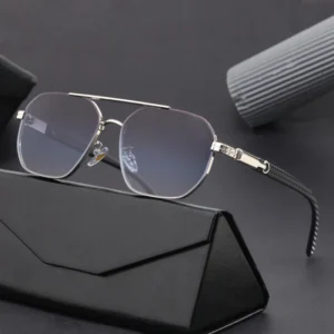 Vintage UV400 Metal Sunglasses Classic Designer Eyewear for Men