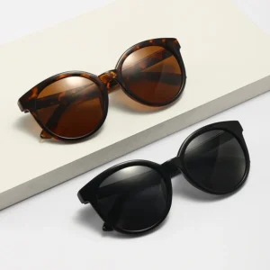 Vintage UV400 Round Polarized Sunglasses Custom Logo Unisex Metal Frame Glasses for Sports Men Women