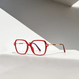 VisualMate Oversize Square TR90 Metal Optical Eyewear Frame Designer Brand Trendy Glasses