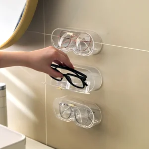 Wall Mounted Plastic Sunglasses Storage Box Portable Transparent Framed Glasses Protection Case Eyewear Display Box