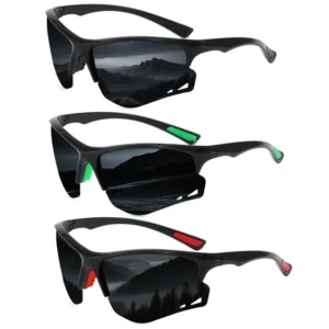 Waterproof Polarized Sports Sunglasses for Fishing Cycling Anti Collision Outdoor Sunglasses for Football Pickleball