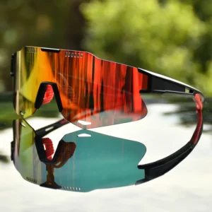 Windproof Clear Frame Baseball Cycling Sports Sunglasses Photochromic Lens for Men Cricket