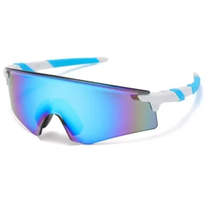 Windproof Oversized Sports Sunglasses UV400 Red Mirror Lens Cycling Running Fishing Glasses for Men Women 9463