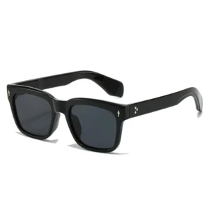 Women Designer Rectangle Sunglasses Retro Acetate Frame Square Rivets Thick Square Gafas De Sol