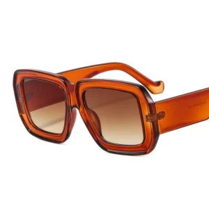 Women Fashion Luxury Brand Designer Sun Glasses Plastic Frame Square Shades Sunglasses
