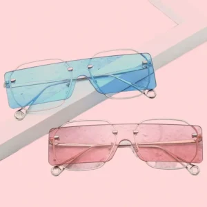 Women Metal Sunglasses PC Lenses UV400 Outdoor Travel Sunglasses