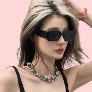 Women Retro Square Sunglasses Full Rim UV400 Outdoor Travel