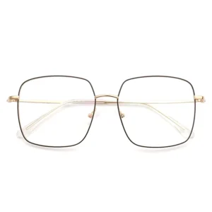 Women Simple Light Oversize Metal Glasses Frames Men Diamond Reading High Quality Prescription
