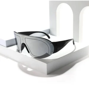 Women Windproof Big Frame Sunglasses Sports UV400 Oversize One Piece Lens for Men