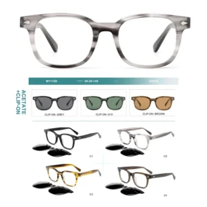 Women’s Elegant Square Full Rim Polarized UV400 Anti Glare Acetate Sunglasses for OEM ODM