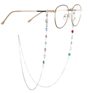 Women’s Eyewear Retainer Lanyard Beaded Neck Strap Cord for Sunglasses & Reading Glasses Eyeglass Chains Holder