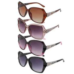 Women’s Fashion Sunglasses Brick Inlaid UV Resistant Large Frame Retro