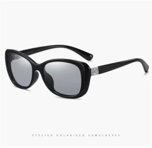 Women’s Fashionable Metal Glasses 3015 Sunglasses with UV400 Polarized and Photochromic Lenses Frame Sunglasses for Women