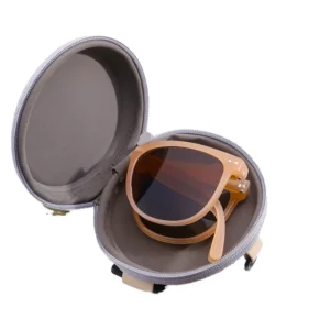 Women’s Foldable UV400 Polarized Sunglasses White Square Frame Lightweight Portable Eyewear for Commute Travel