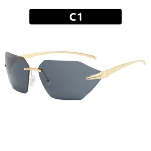 Women’s Full Frame One Piece Vintage Sunglasses with High UV400 Protection Fashion Trend