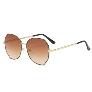 Women’s Polarized Sunglasses Large Polygonal Frame UV Protection