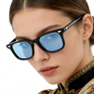 Women’s Vintage Wayfarer Sunglasses with UV Protection and Anti Glare Durable Handmade for Outdoor Use