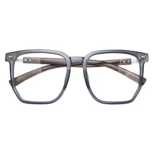 Wood Grain Glasses Large Frame Retro Eye Frame for Men and Women