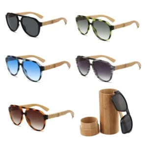 Wooden Glasses Custom Sunglasses Polarized Lens Wooden Bamboo Sunglasses Men Women