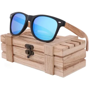 Wooden Sunglasses for Outdoor Travel with Mirror Coating Bamboo Polarized Retro Vintage Luxury Gift Shades