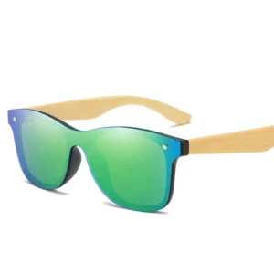 Work Sun Glasses Youth Wooden Hinges Bamboo Custom Sunglasses YT HCY WS04