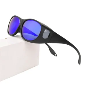 Wrap Around Fit Over Glasses Customizable Myopia Sunglasses Anti Glare Driving Glasses