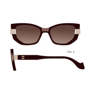 Y1013 4 Sunglasses Women’s Men TITANIUM Sunglasses with Polarized Lenses High Grade Trendy Luxury Acetate Custom