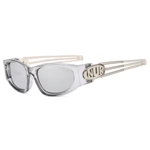 Y2K Futuristic Technology Sunglasses for Unisex Retro Hip hop Style Women’s Version Alloy Frame PC Lens