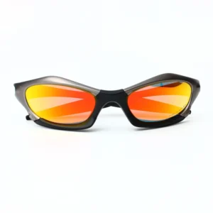 YTSFL079 Sunglasses Splice Premium Black Frame with Red Ridium Lens for Extreme Sports Cycling Driving