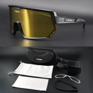 YUEDIO Z87.1 Cycling Sunglasses MTB Bicycle Glasses UV400 3Lens Bike Cycle Eyewear Man Woman Windproof Running Goggles Eye Wear