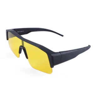Yellow Night Driving Fit Over Glasses Polarized Wear Over Prescription Eyeglasses Wrap Around Sunglasses for Men Women