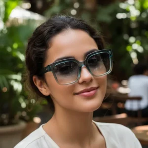 Yiwu Qsky Black Shades Design your own vintage Sunglasses Thick Frame Square Fashion Women Plastic Sunglasses