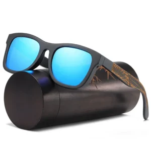 Yvan Biodegradable Unisex Square TAC Lenses Folding Wooden Sunglasses Sunglass Rack