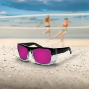 Z87+ Safety Glasses Outdoor Custom Shades Removable Shield Frame Square Mirror Blue Lens Safety Sunglasses