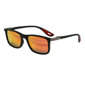 ZHENQI TR90 Half Rim Sports Sunglasses for Men Women UV400 Protection High-definition Glass Lenses for Outdoor Hiking & Fishing