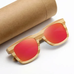 Zebra Bamboo Polarized Sunglasses Unisex Mirror UV400 Polyurethane Wooden Temples Glasses Shades Oculos 8563