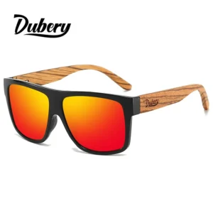 Zebra Pattern Wooden Sunglasses for Men and Women Black Walnut Wood Polarized Sun Glasses D240