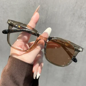 brown photogray glasses Premium photochromic lenses anti blue light TR90 luxury transparent metal insert leg spring hinge