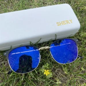 photochromic glasses men Round Half Frame Gold Rivet Photogray Antireflet Lunettes Optical Fashion blue light blocking
